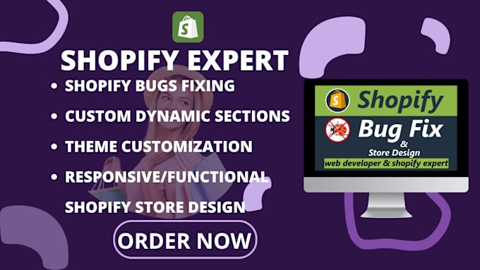 Gig Preview - Fix shopify bugs, errors, custom coding, theme customization