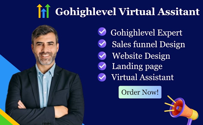 Gig Preview - Be your gohighlevel virtual assistant for website and sales funnel expert