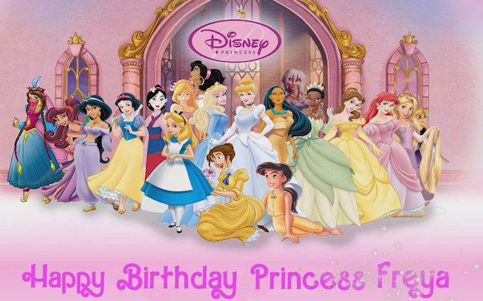 Gig Preview - Make personalised happy birthday disney princess videos