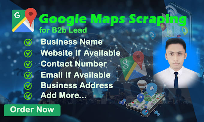 Gig Preview - Scrap google maps for business emails and b2b lead generation