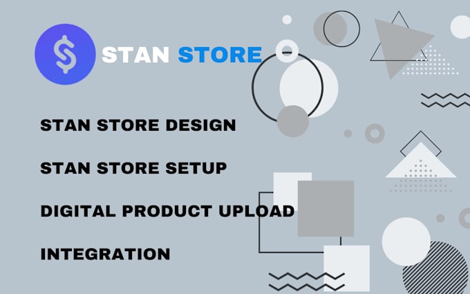 Gig Preview - Stan store design, stan store setup and product upload