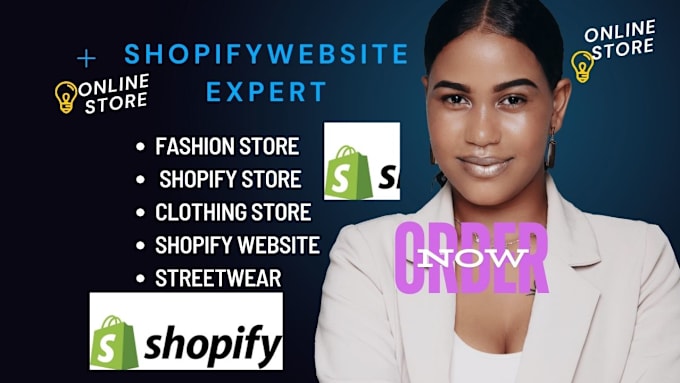 Gig Preview - Design a modern clothing and fashion shopify store or website, roblox, jewellery