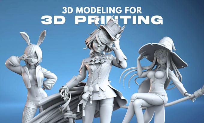 Gig Preview - 3d sculpting figure, 3d toy and 3d statue ready to print using zbrush