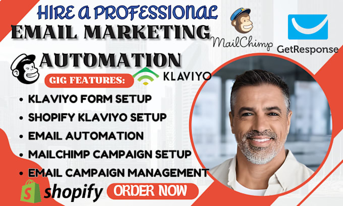 Gig Preview - Setup shopify klaviyo flows, klaviyo email campaigns, email newsletters design