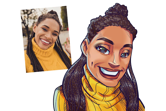 Gig Preview - Draw your amazing cartoon portrait from your photo