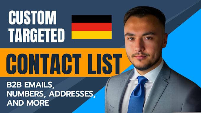 Gig Preview - Create german contact list, sales leads and marketing leads