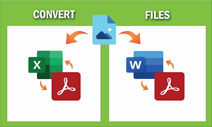 Gig Preview - Convert excel, PDF, word, image into another file conversion