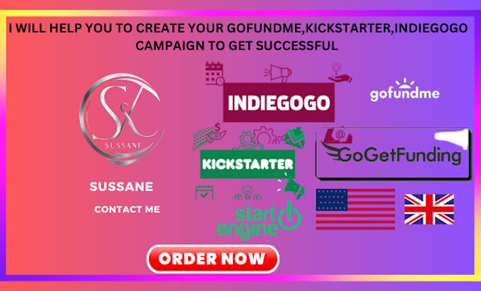 Gig Preview - Do kickstarter indiegogo gofundme crowdfunding campaign creation pitch promotion