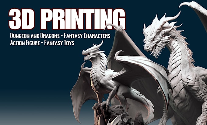 Gig Preview - Sculpt 3d printing stl file and 3d character model for dnd fantasy miniatures