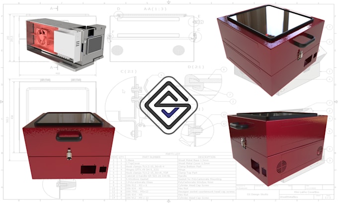 Gig Preview - Do 2d mechanical drawings and 3d industrial modeling on inventor