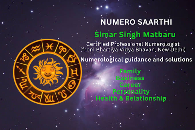 Gig Preview - Provide you a detailed numerology report of next 12 months