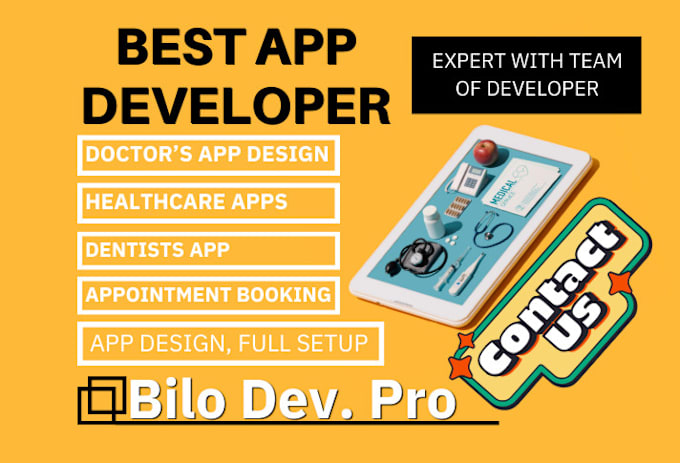 Gig Preview - Create, design, develop doctor app healthcare dental medical and appointment app