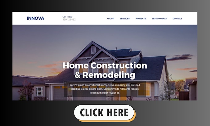 Gig Preview - Design captivating home renovation website, flooring website roofing website