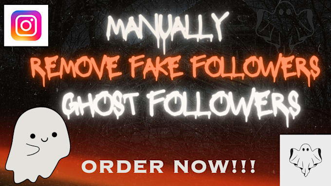 Gig Preview - Unfollow instagram fake, bot, ghost followers manually