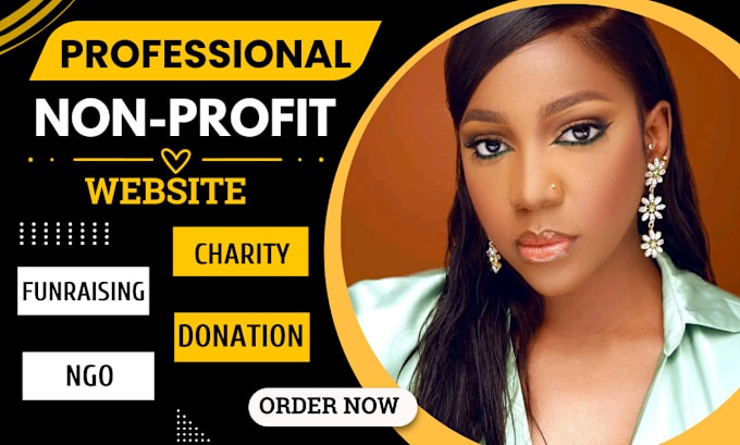 Gig Preview - Nonprofit website for charity, 501c3 fundraising ngo, grant with donation system