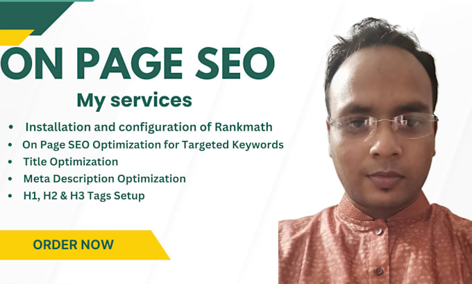 Gig Preview - Do wordpress on page SEO for your website