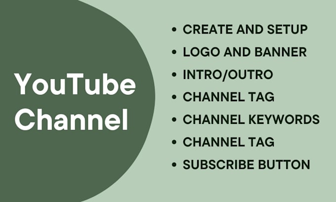 Gig Preview - Be your youtube manager with channel create and setup service