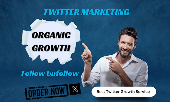 Gig Preview - Do x twitter marketing and promotion for super fast organic growth