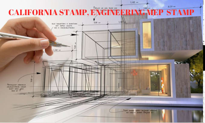 Gig Preview - California stamp floor plan architecture permit city permit mep