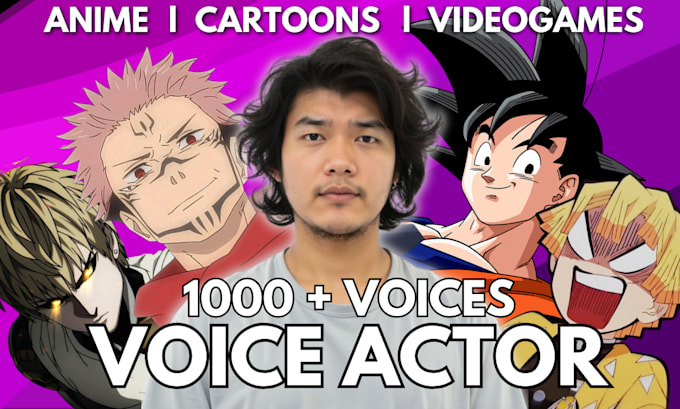 Gig Preview - Be your anime voice actor character with extreme emotions