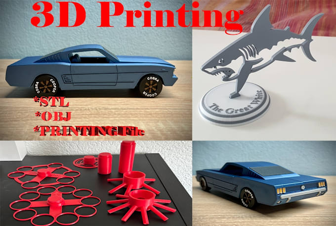 Gig Preview - 2d logo to 3d stl file for 3d printing 3d render gif