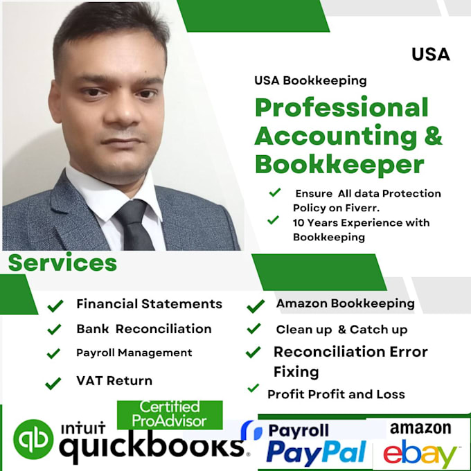 Gig Preview - Do bookkeeping, reconciliation, payroll, quickbooks