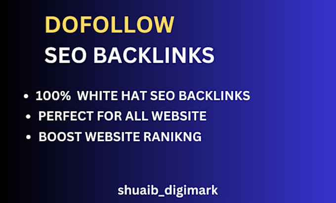 Gig Preview - Create high authority SEO backlinks and link building to rank your website