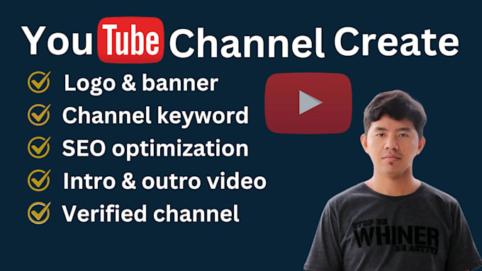 Bestseller - create youtube channel with logo,art,SEO, intro and outro