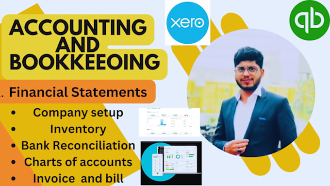 Gig Preview - Do accounting and bookkeeping services in xero and quickbooks online