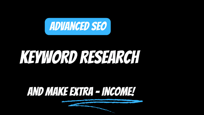 Gig Preview - Do ranking keyword research for your business or blog