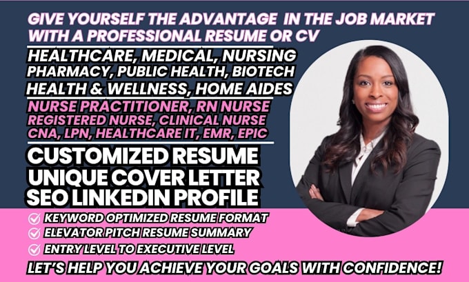 Gig Preview - Write nurse practitioner resume, rn nurse, medical or healthcare professional cv