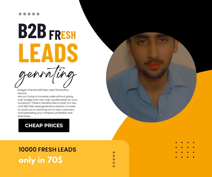 Gig Preview - Low price b2b fresh lead generation