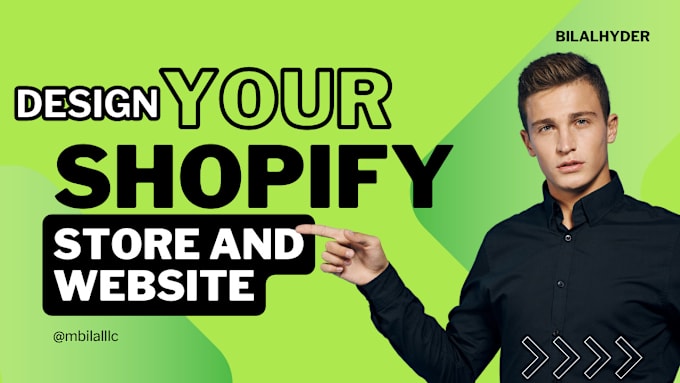 Gig Preview - Design your shopify store and website