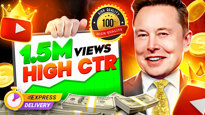 Gig Preview - Design attractive eye catchy clickbait youtube thumbnail