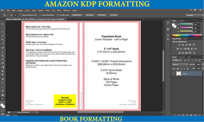 Gig Preview - Fix rejection ebook cover design and book formatting for amazon kdp