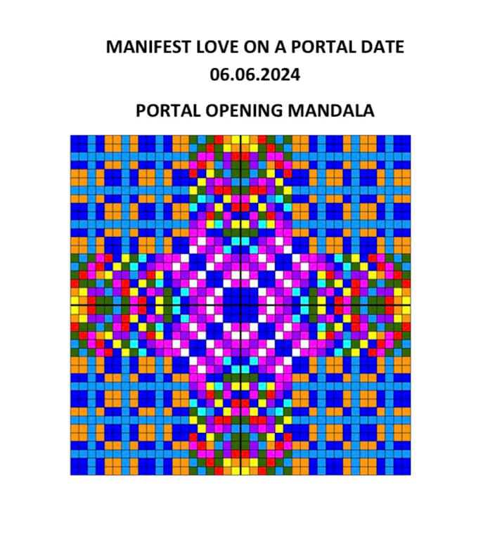 Gig Preview - Make coloring mandala for manifesting of your wish