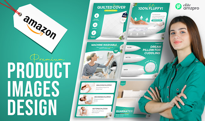 Gig Preview - Design amazon product infographics, product listing images