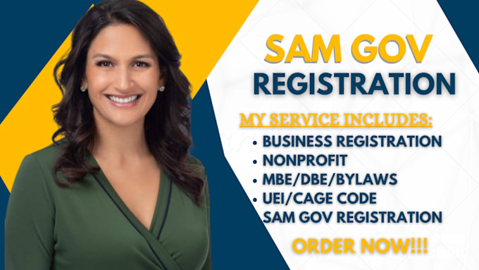 Gig Preview - Do samgov registration, nonprofit registration, uei, cage code, mbe, wbe, sba