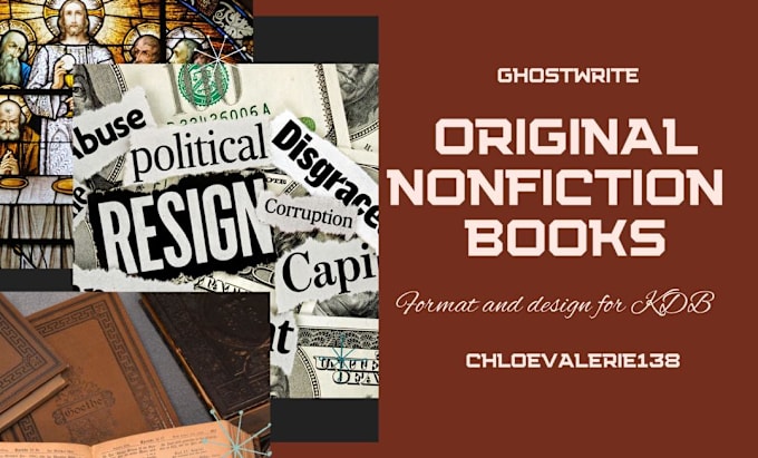 Gig Preview - Ghostwrite original nonfiction books in all niches and format for kindle