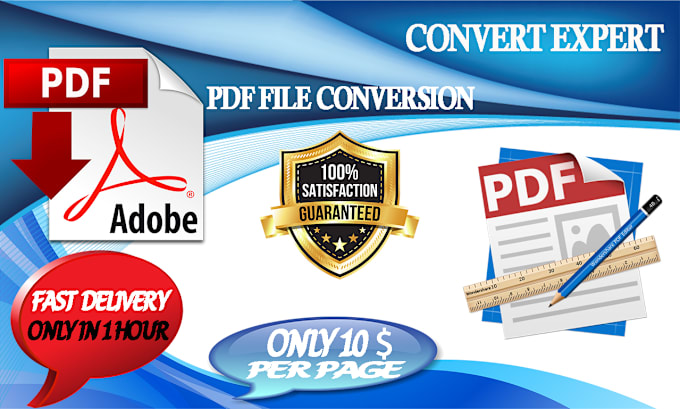 Gig Preview - Professionally convert PDF files to fillable word forms