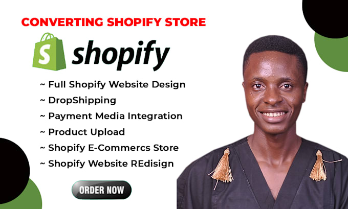 Gig Preview - Develop shopify store, shopify dropshipping website,dropshiping store