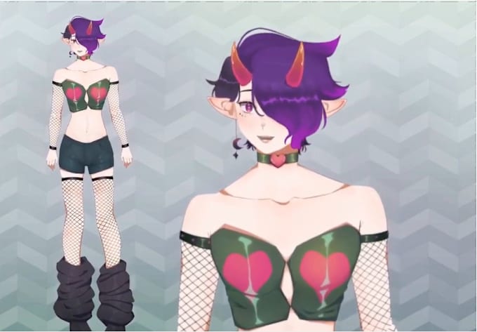 Gig Preview - Do live2d vtuber model, 2d vtuber model, live2d rigging