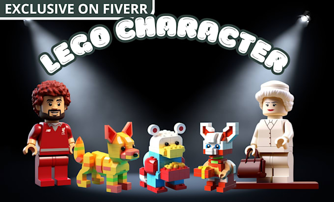 Gig Preview - Create custom 3d lego minifigures and models for animation