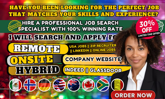 Gig Preview - Search and apply for remote, onsite, reverse recruit, applications, job search