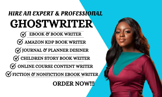 Gig Preview - Be self ebook writer ebook ghostwriter amazon kdp nonfiction ghost book writer