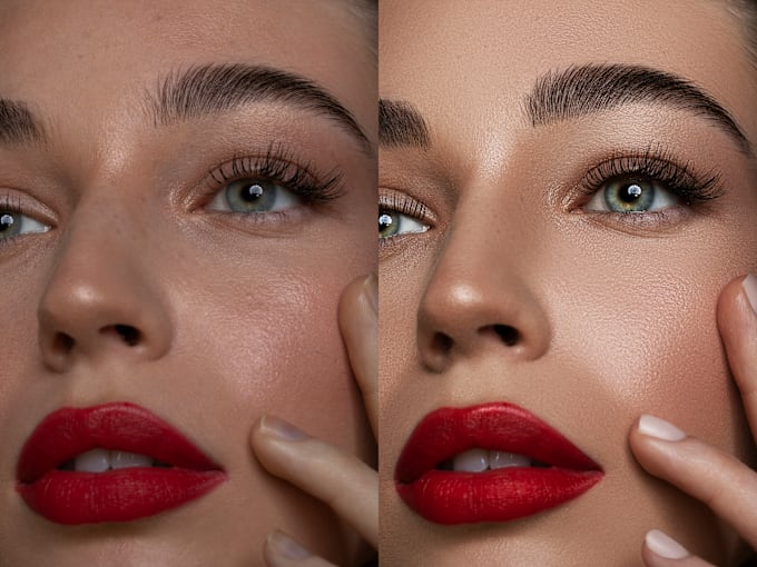 Gig Preview - Do high end skin retouching on fashion, beauty photos in photoshop