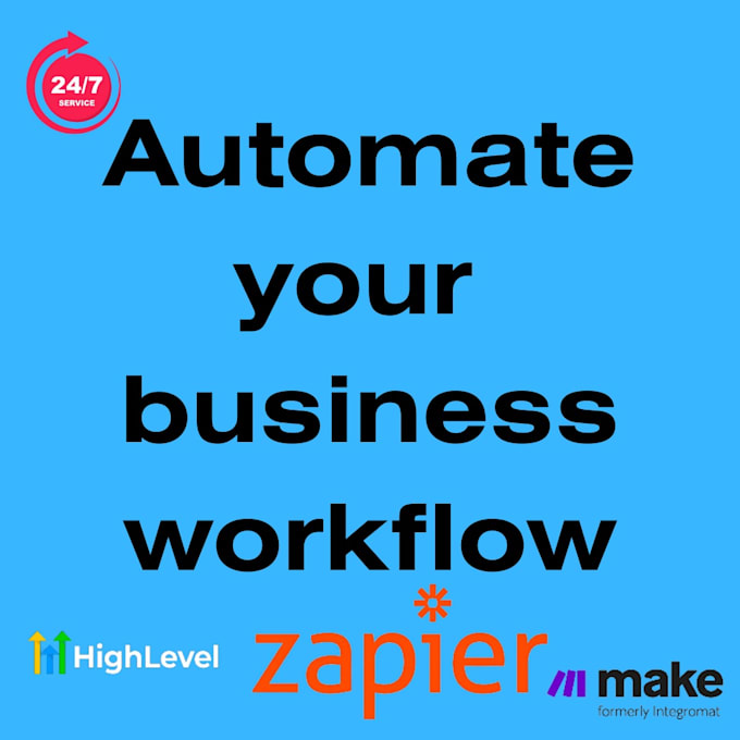 Gig Preview - Fully automate your business with ai make dot com zapier