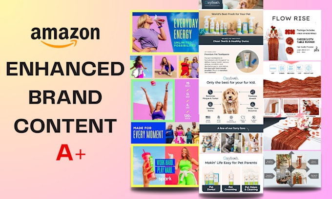 Gig Preview - Design premium amazon a plus content, ebc enhanced brand content images