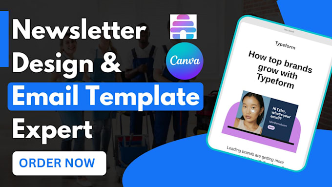 Gig Preview - Design canva newsletter, beehiiv newsletter and substack editable newsletter