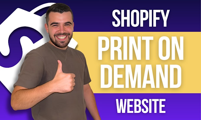 Gig Preview - Our agency will build a print on demand shopify dropshipping store